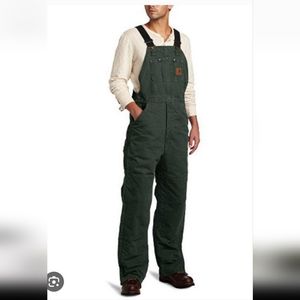 Carhartt r01  insulated bib overalls 34 x 32